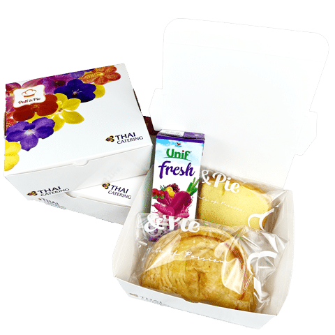 Puff & Pie โปรโมชั่น จัดส่งฟรี เมื่อสั่ง Snack Box 100 กล่องขึ้นไป (*เฉพาะเขตกรุงเทพชั้นใน)